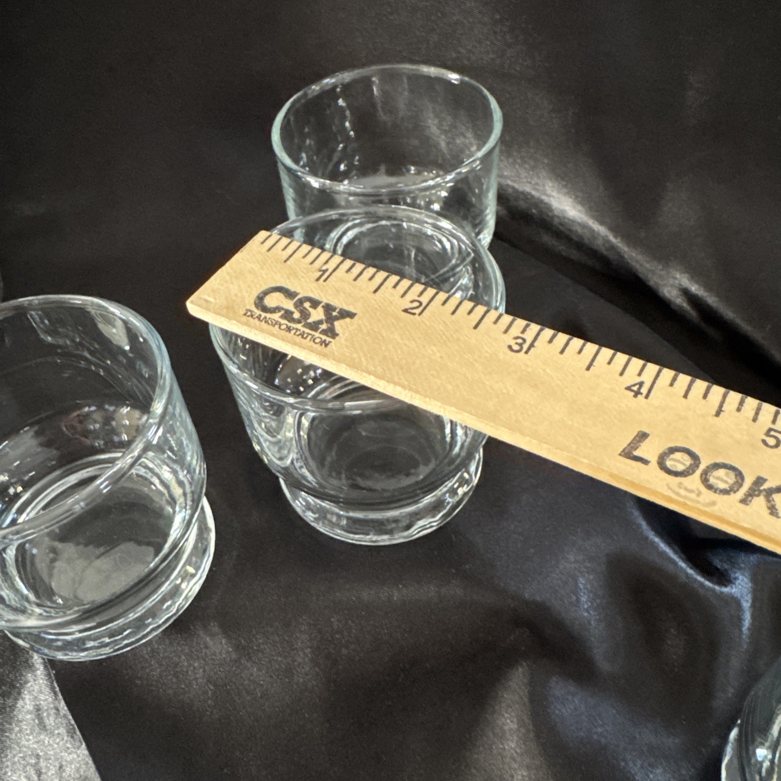 NIB Vintage Crystal Martini Set Pitcher 6 Glasses Swizzle Stick Princess House