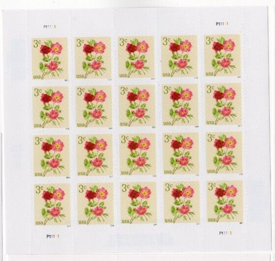 USPS Flowers Peonies Sheet of 20 Stamps - MNH In stock (5899)