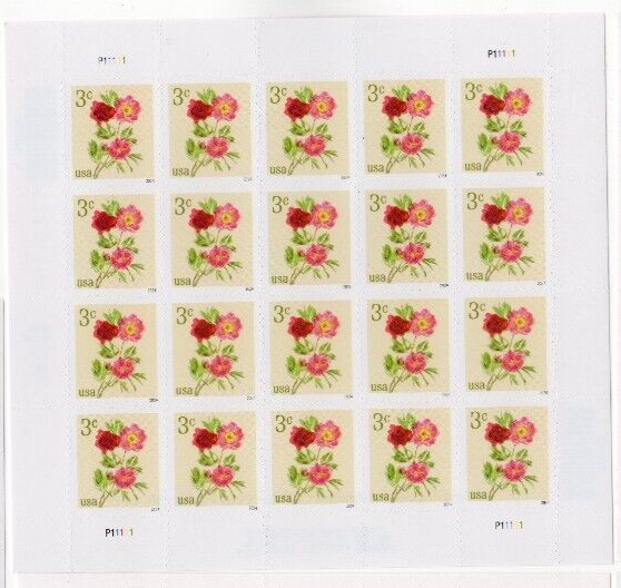 USPS Flowers Peonies Sheet of 20 Stamps - MNH In stock (5899)