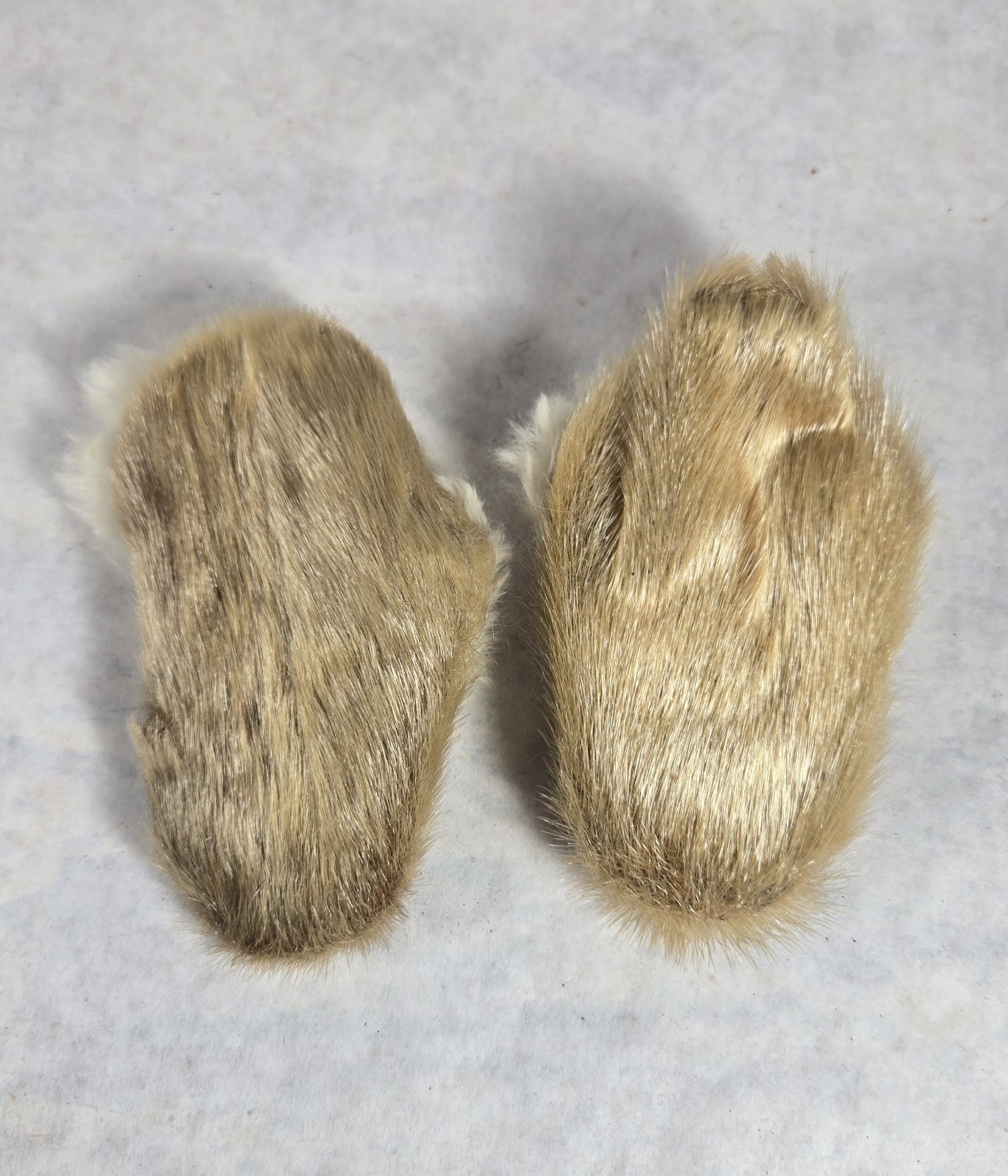 Early 1900's Moccasins Hand Made Native American Baby Toddler Leather Fur Beads