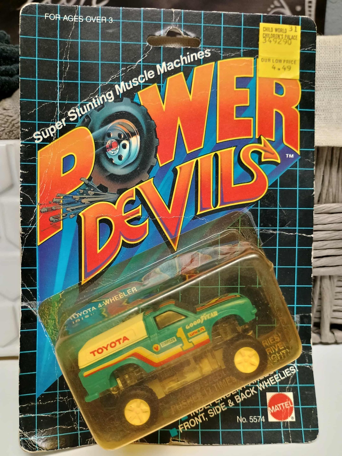 Vintage Mattel Power Devils Toyota 4-wheeler  1982 - NIP!