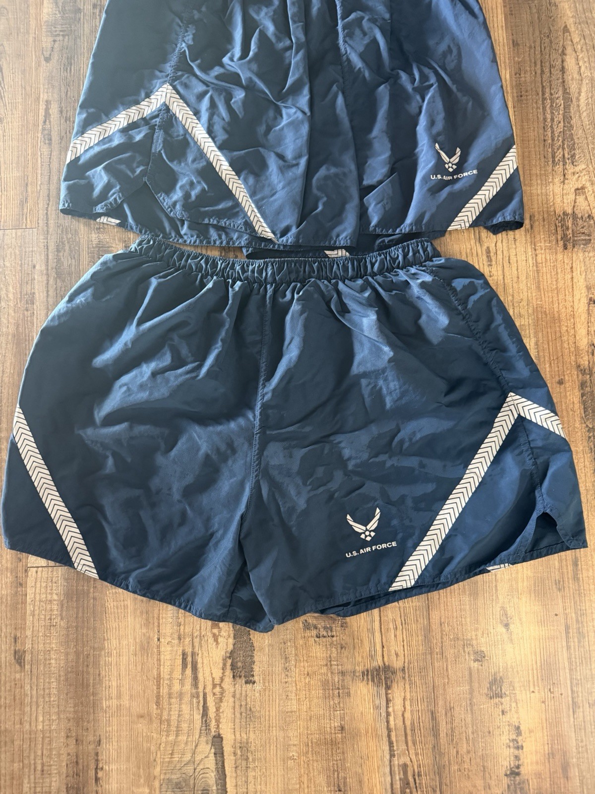 USAF PTU BLUE SHORTS PT TRUNKS Running Gym Swimming Air Force SIZE X-LARGE