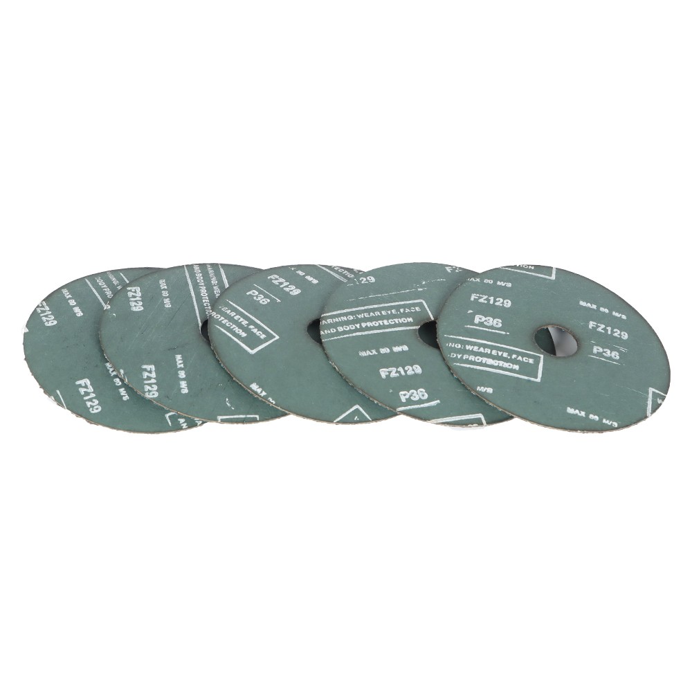 36 Grit 25Pack 5" x 7/8" Zirconia Resin Fiber Grinding And Sanding Discs