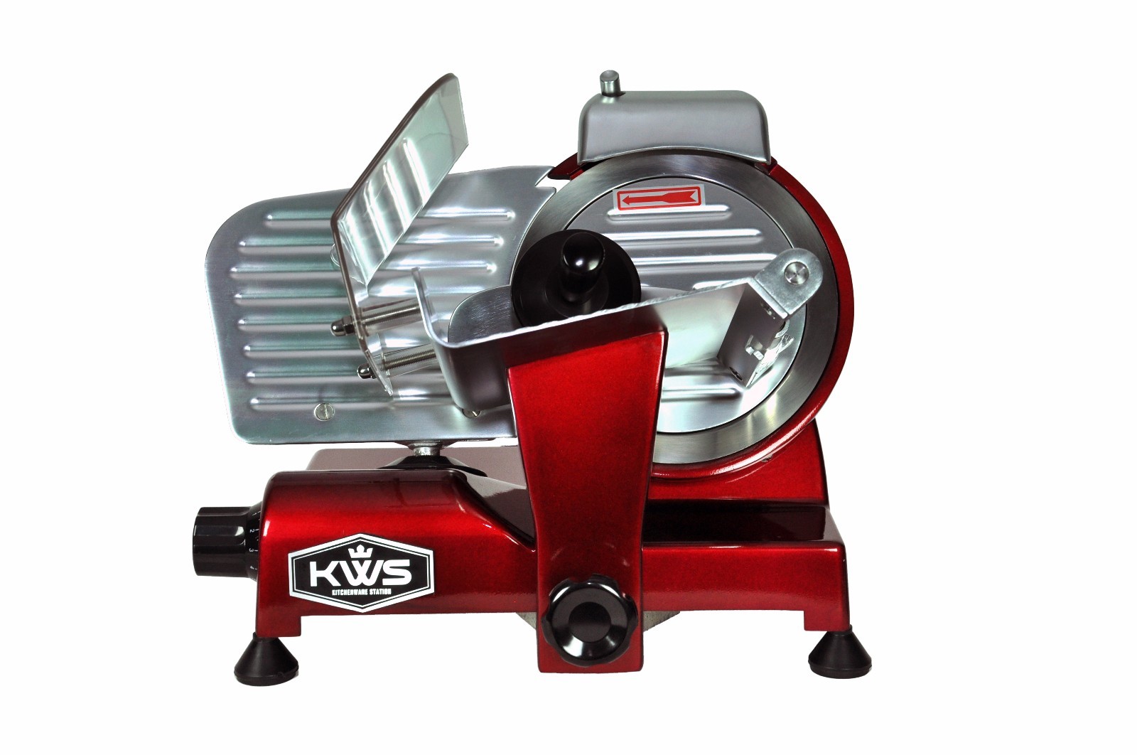 KWS MS-6RS Premium Commercial 200W Electric Slicer Frozen meat Deli slicer Red
