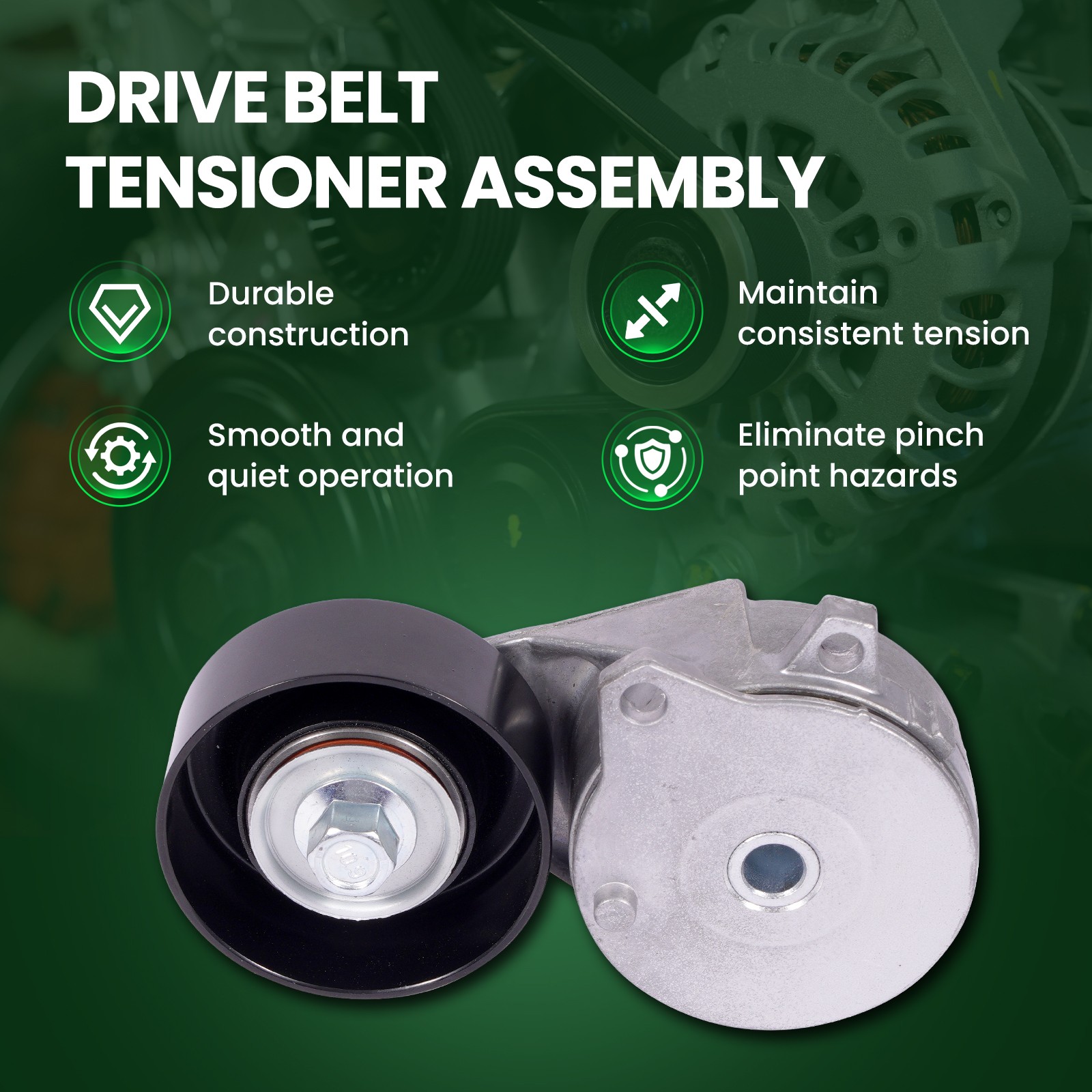 Serpentine Belt Drive Component Kit Fit 2013-2019 Nissan Sentra 1.8L