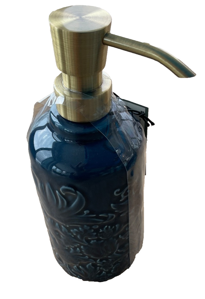 Morris & Co~Vanity/accessory Set~Strawberry Thief~dark Blue~3 pcs~textured~NWT