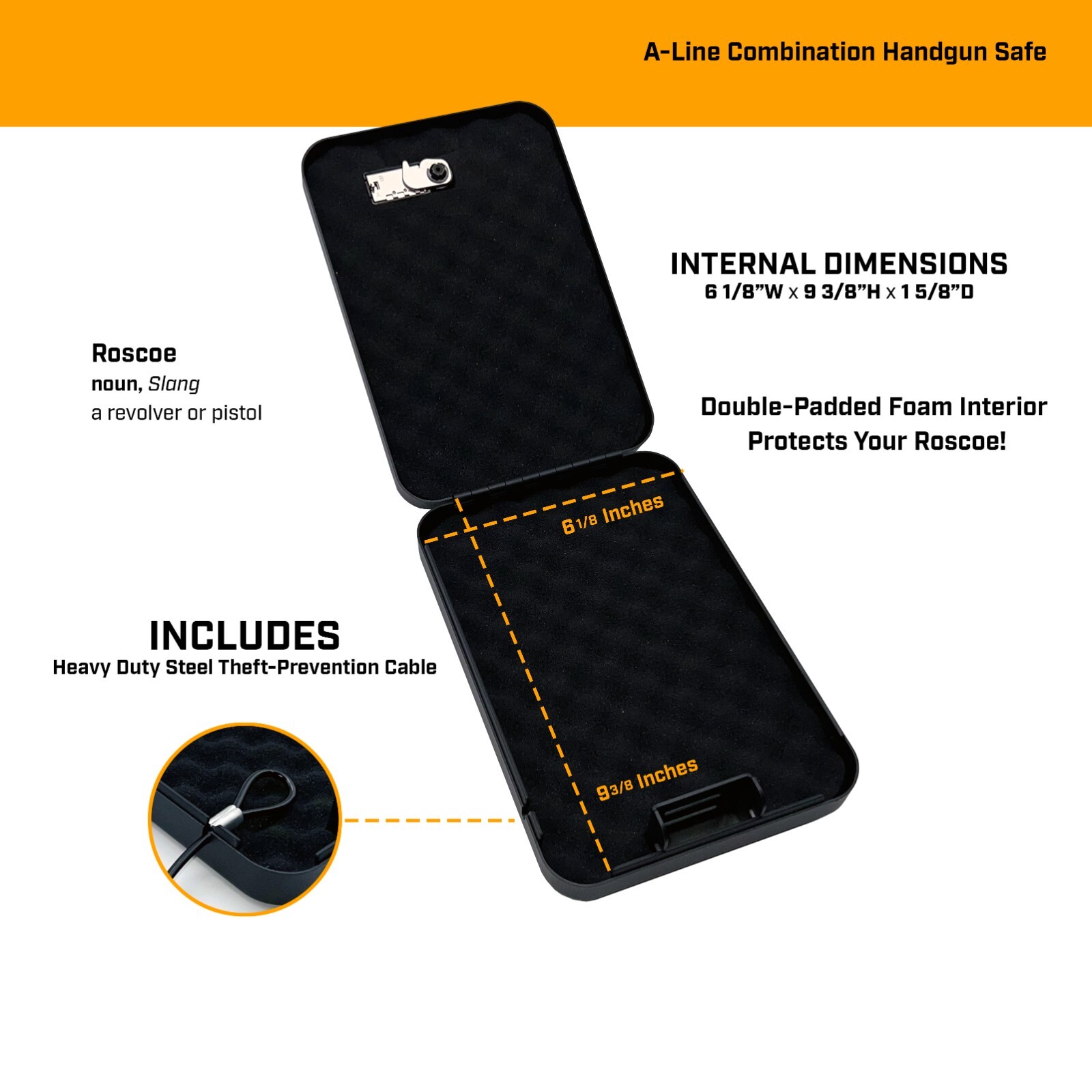 Roscoe Box Small Gun Safe, Gun Storage, Spartan Helmet, Molon Labe Combo Lock