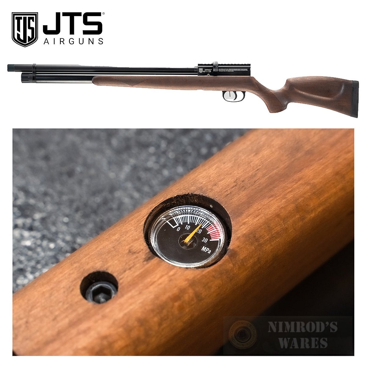 JTS Airacuda Standard PCP AIR RIFLE .22 920 fps 10-rds 18" JAGACUDA22 FAST SHIP