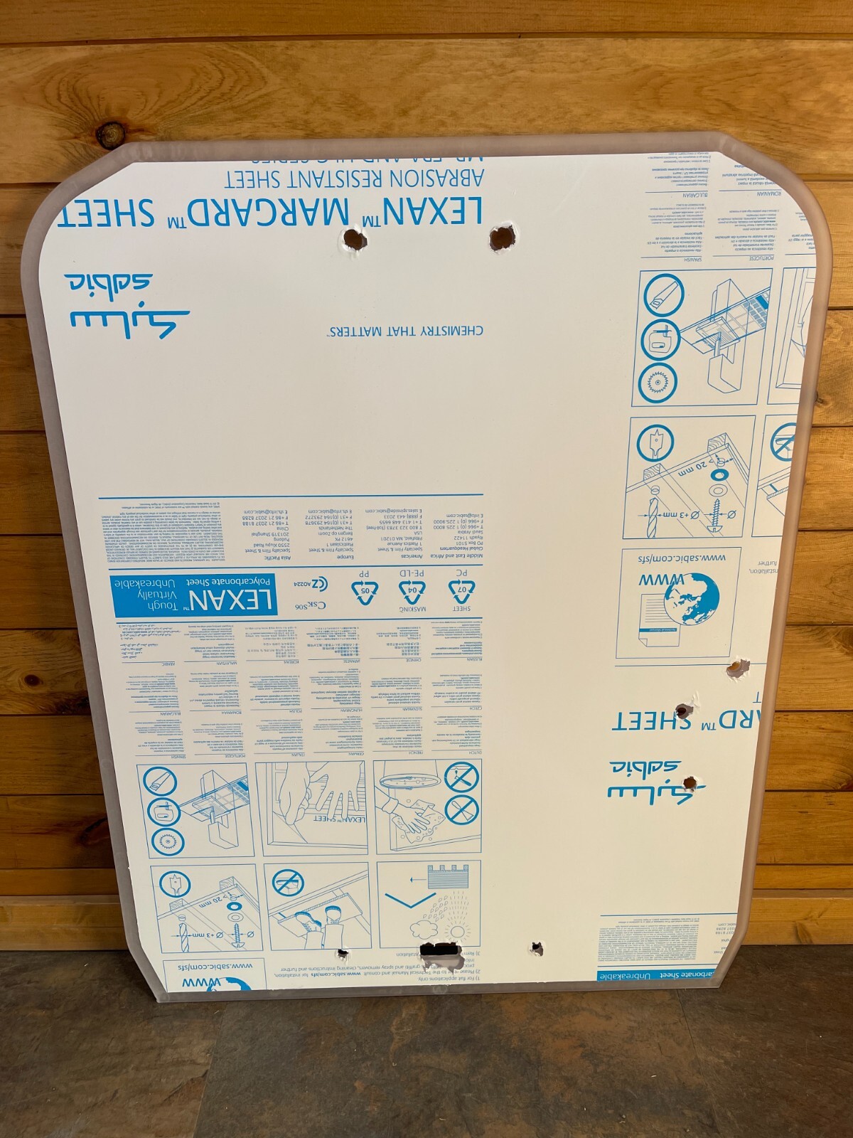 1/2" Kubota Lexan Polycarbonate Door Fits SVL65, SVL75, SVL90, SVL95, and SVL97