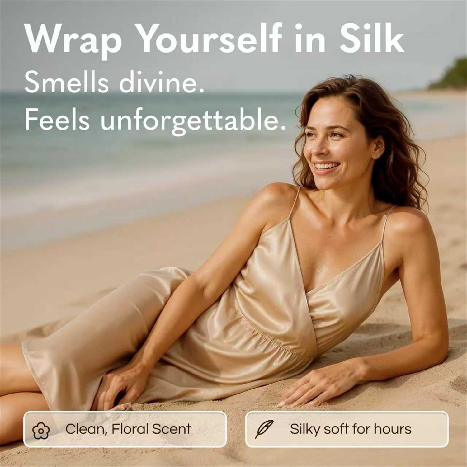 GODA Silk Body Oil Women Firming Anti Aging Moisturizing Formula Shower Oil 50ml