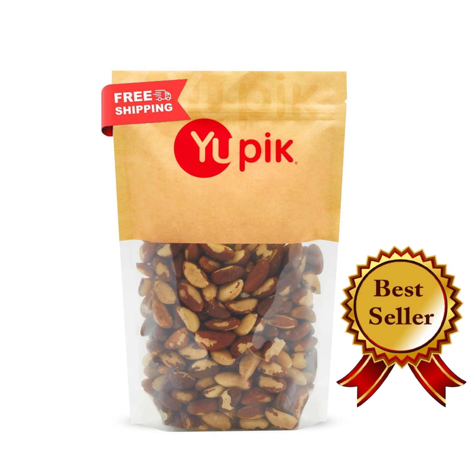 Yupik Raw Brazil Nuts, 2.2 Lb (35.2 Oz), Gluten-Free, Kosher, Shelled, Unsalted,