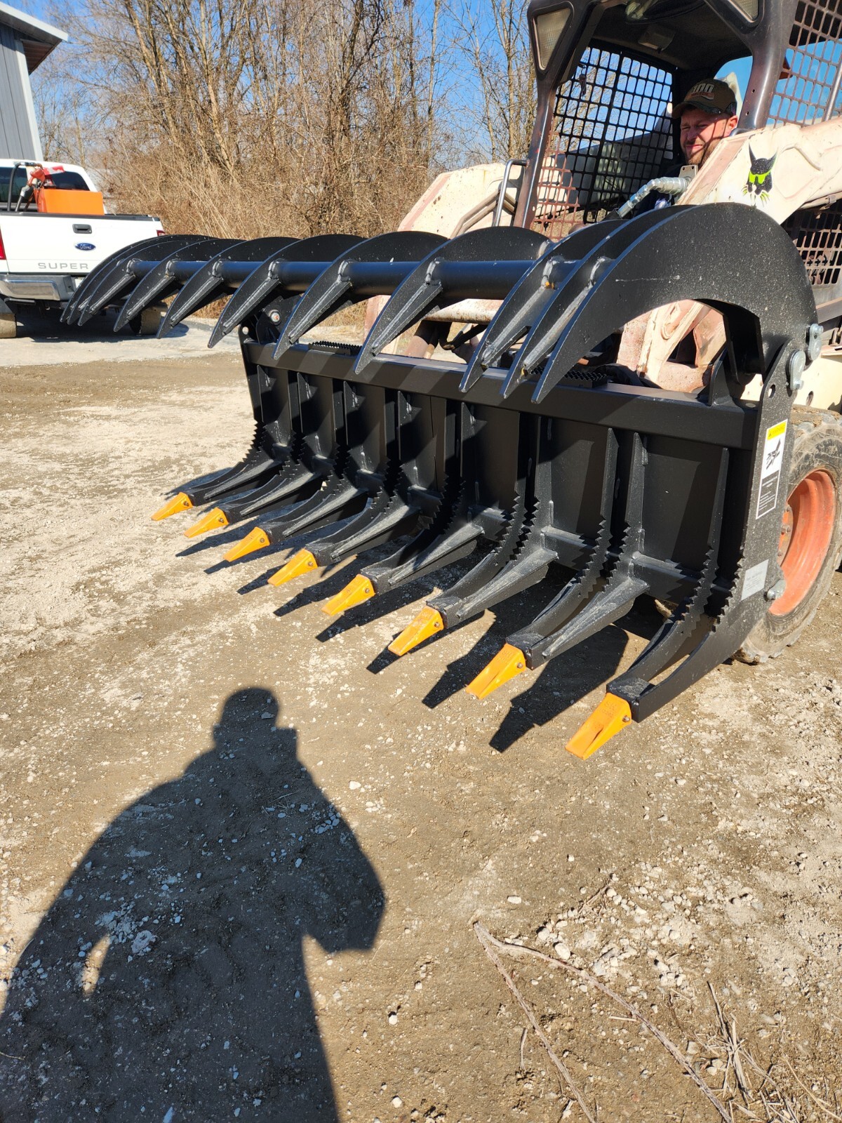 NEW Skid Steer Heavy Duty 78" Log Brush Clam Grapple Kubota Bobcat CAT Case IL