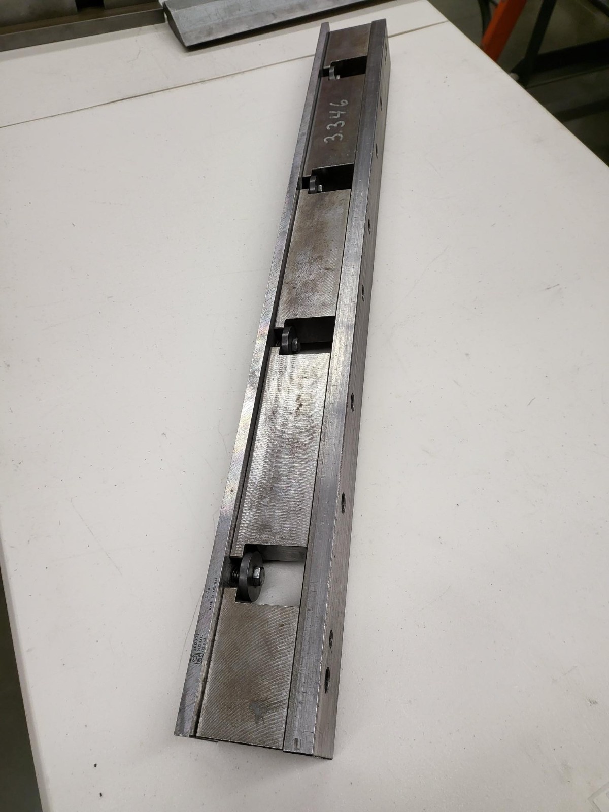 Press Brake 2V Die Holder 2.95" Tall X 2.362" Wide 32.87" Long & Amada Rail QC