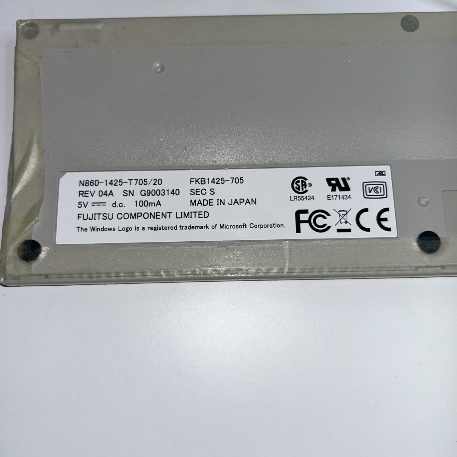 FujiFilm Fujinon VP-7000E Keyboard Only ￼