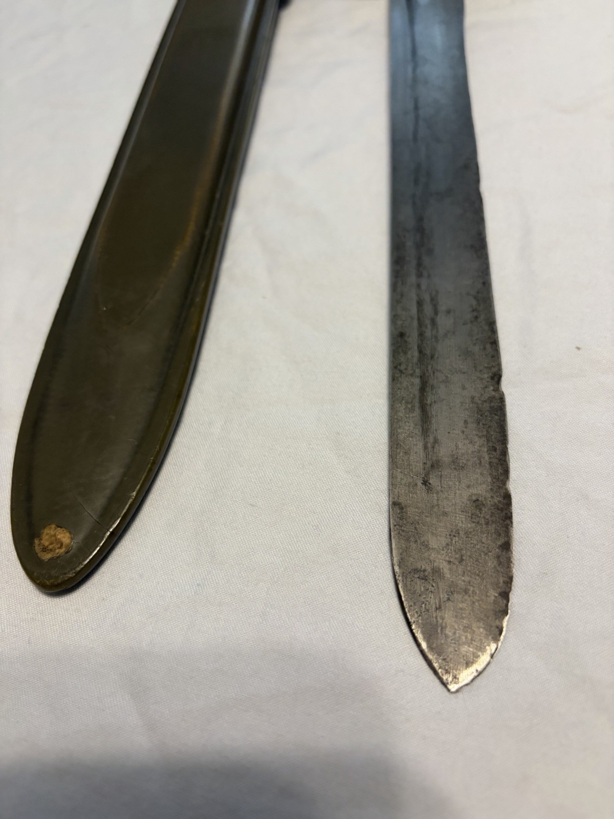 Original WWI WW1 US 1906 Springfield Armory Bayonet & Scabbard