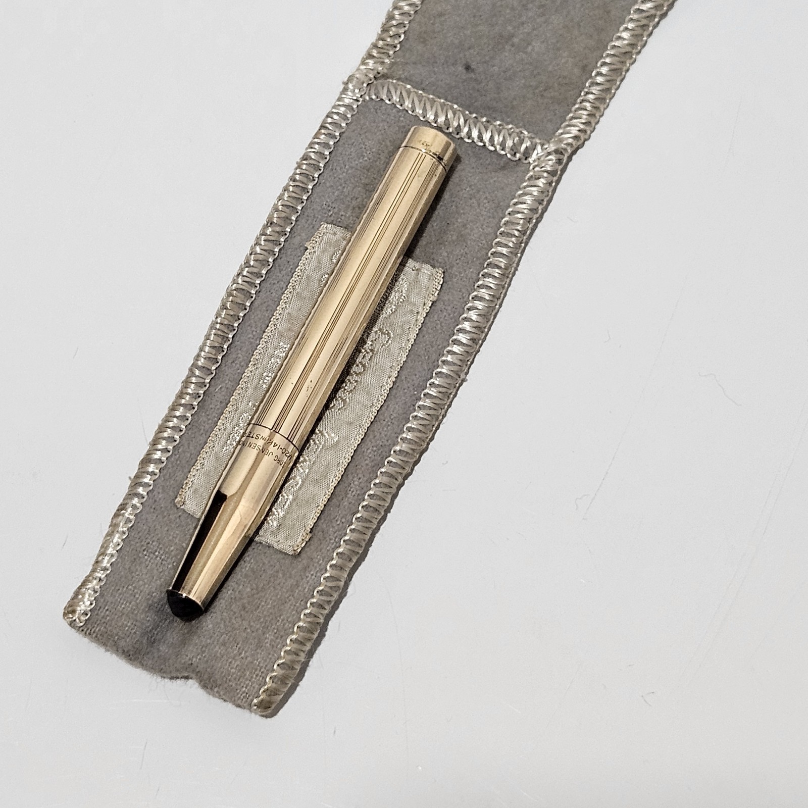 Genuine Georg Jensen 14k Gold Filled Over Sterling Vtg. Charcoal Artist's Pencil