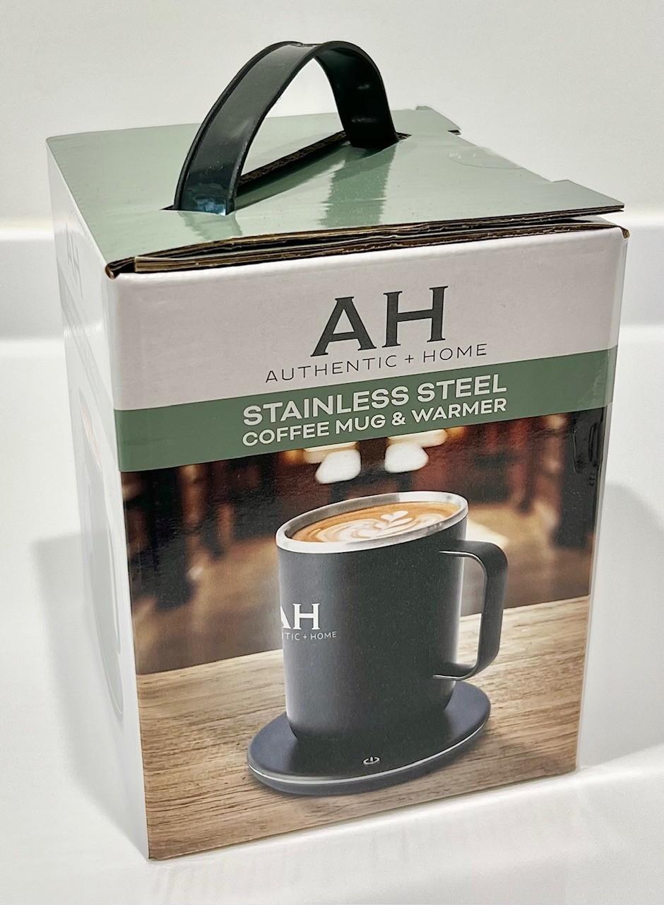 Brand New AUTHENTIC+HOME Stainless Steel COFFEE MUG & WARMER SET #NP-KA-00128