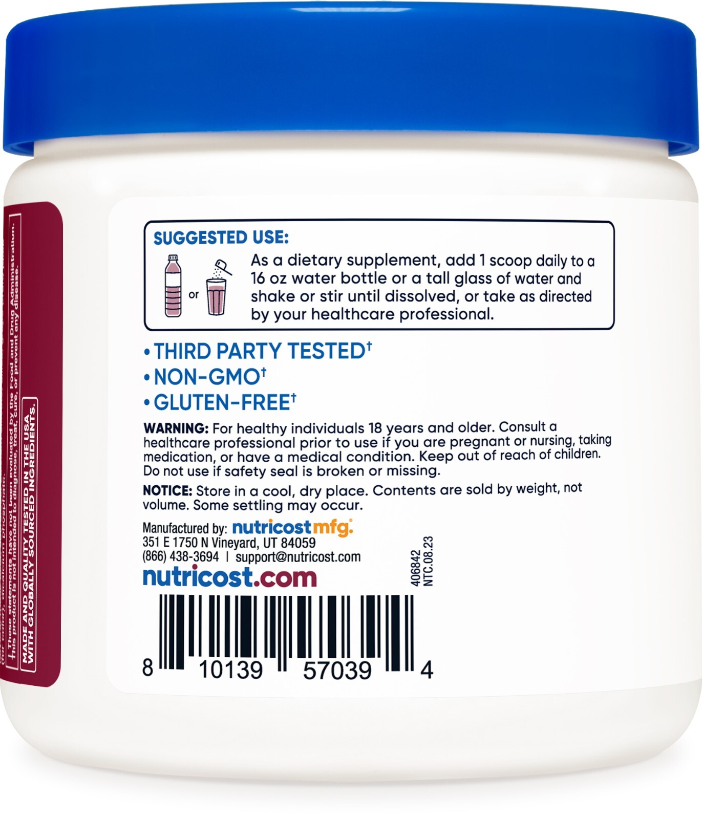 Nutricost Energy Drink Powder (Grape) (60 SERV) | Pre Workout Supplement