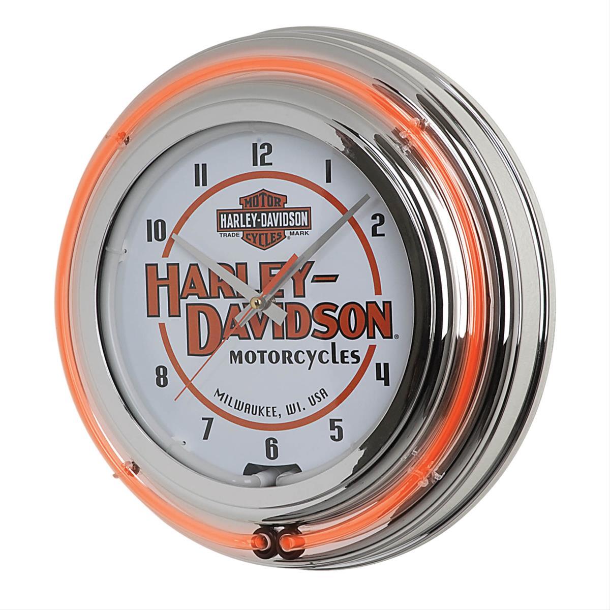 Summit Racing Gifts� Harley-Davidson� Genuine Neon Clock HDL-16623