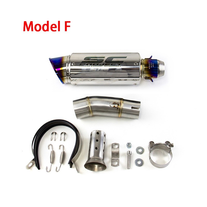 Ninja 400 500 for Kawasaki Z400 2018-2026 Slip On Muffler Tips Exhaust Mid Pipe