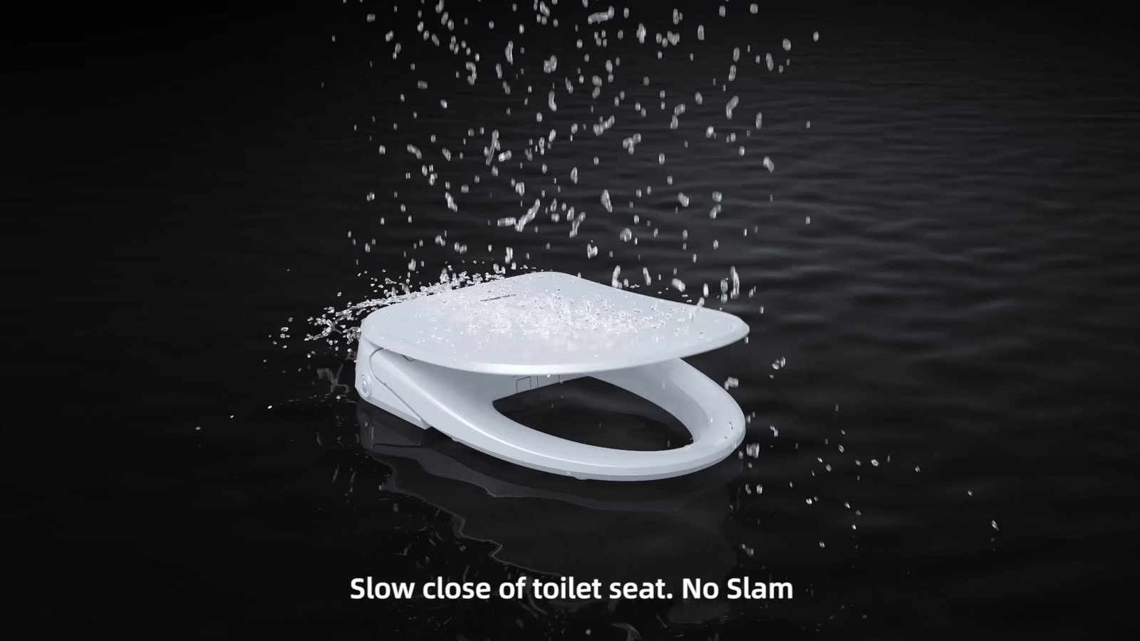 Smart Toilet Seat Electric Bidet Elongated Auto Deodorization Heated Nightlight