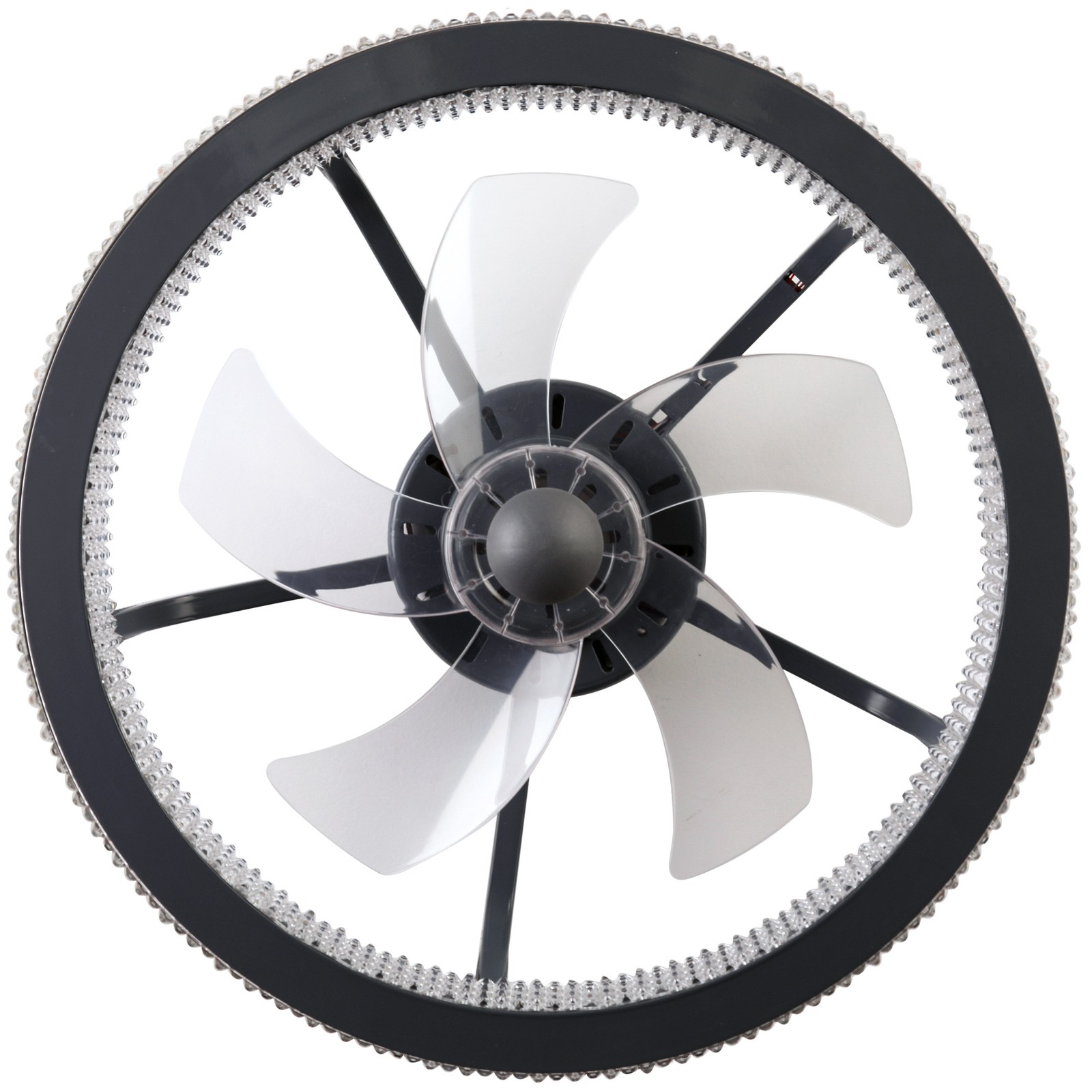 TCFUNDY Flush Mount LED Ceiling Fan with Light APP Control w/ Bluetooth Speaker