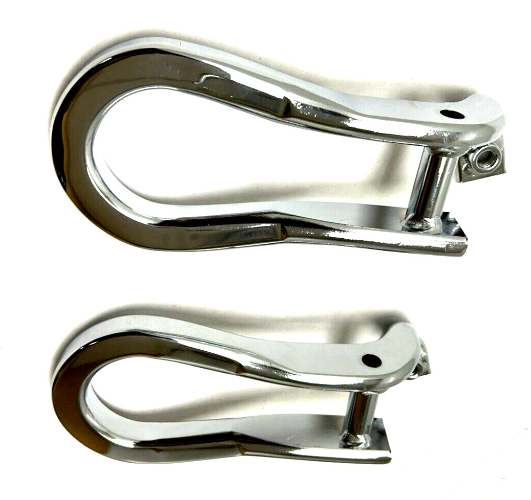 84072464 OEM GM Chrome Recovery Tow Hooks 15-2019 Silverado Sierra 2500 3500 HD