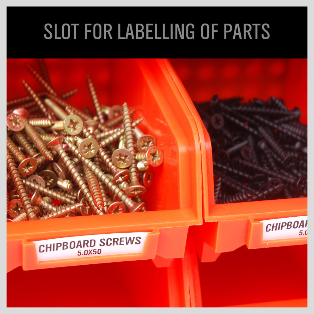 90 Bins Tool Organiser Wall Mounted Holder Garage Storage For Parts Nuts Bolts