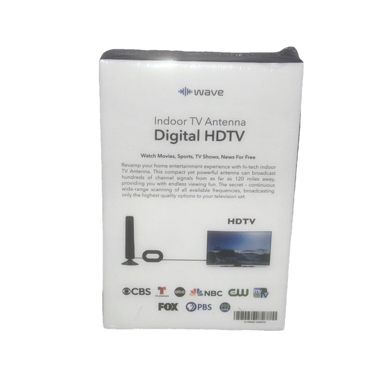 WAVEMAX Indoor TV Antenna Digital HDTV 4K Ultra HD & 1080P Full HD SEALED