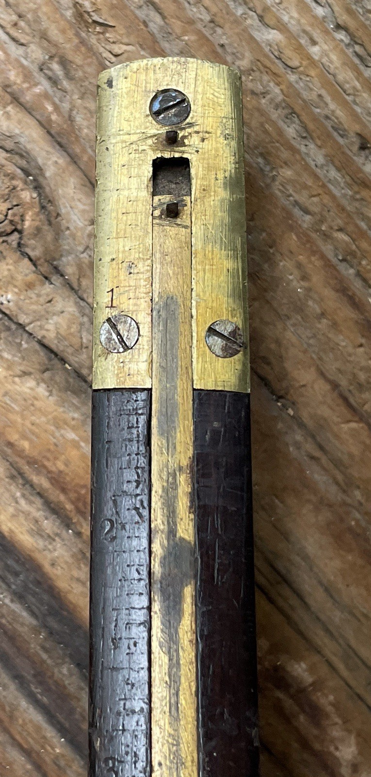 Vintage Rosewood & Brass Marking Mortise Gauge