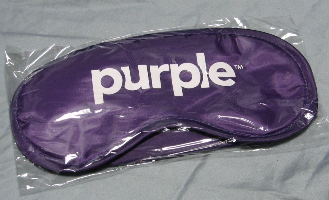 2 Lot Purple Mattress Branded Eye Mask Promo Sealed Original Packaging FREE SHIP