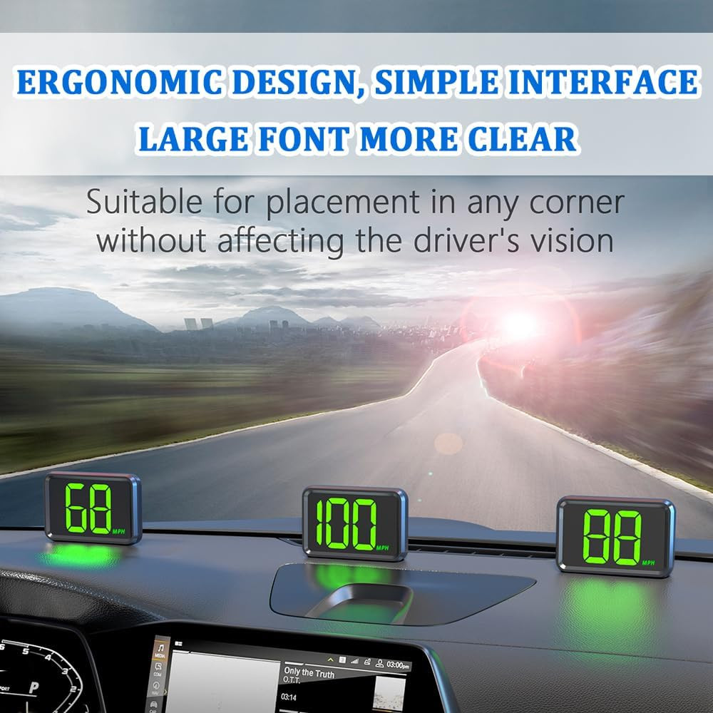 Heads up Display for Cars Windshield with MPH Speed,Hud Display Digital Speedome