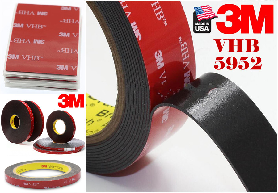3M 1/2 "x 15Ft Double Sided Foam Adhesive Tape 5952 Industrial Grade Made in US