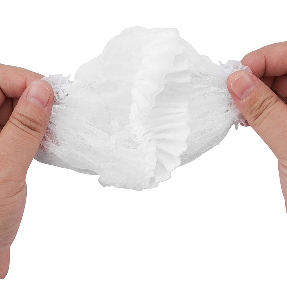 100-1000pcs Disposable Hair Net Non-Woven Head Bouffant Hair Cap 24"