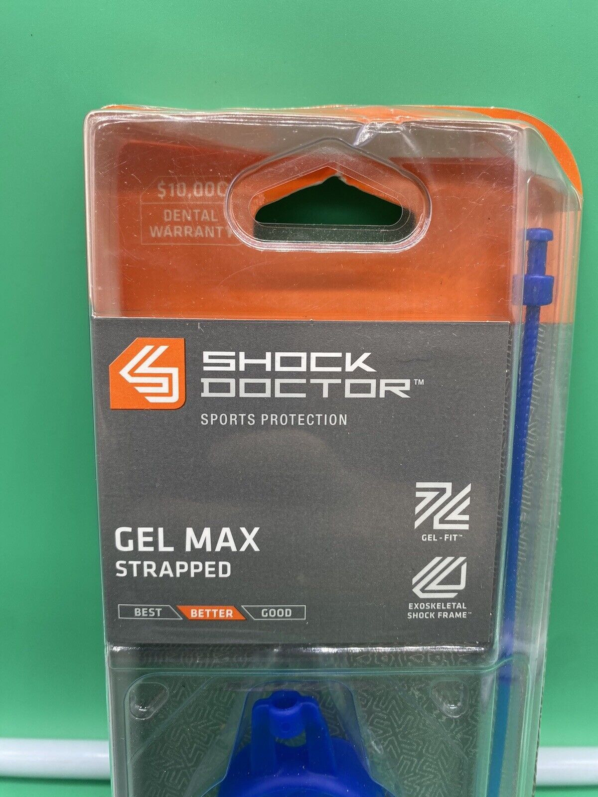 Brand New SHOCK DOCTOR BLUE YOUTH 10- MOUTHGUARD STRAP / STRAPLESS