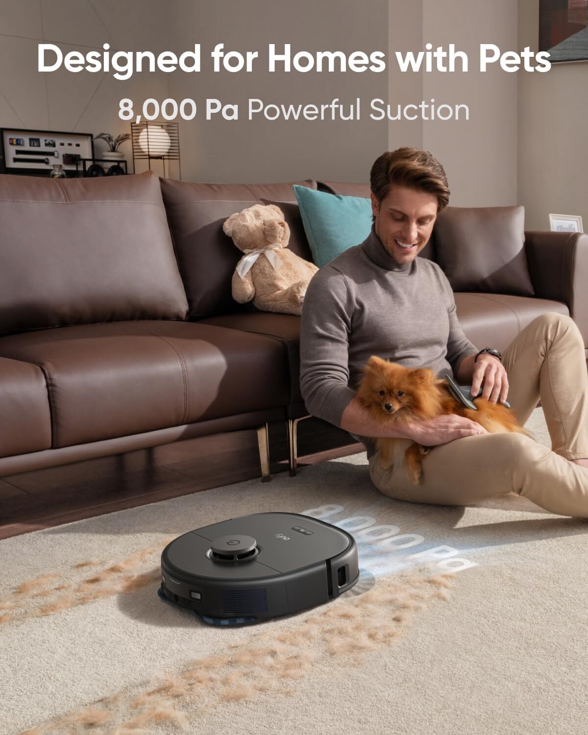 eufy X10 Pro Omni Robot Vacuum Dual Mops Wash&Dry 8000Pa Self Emptying|Refurbish