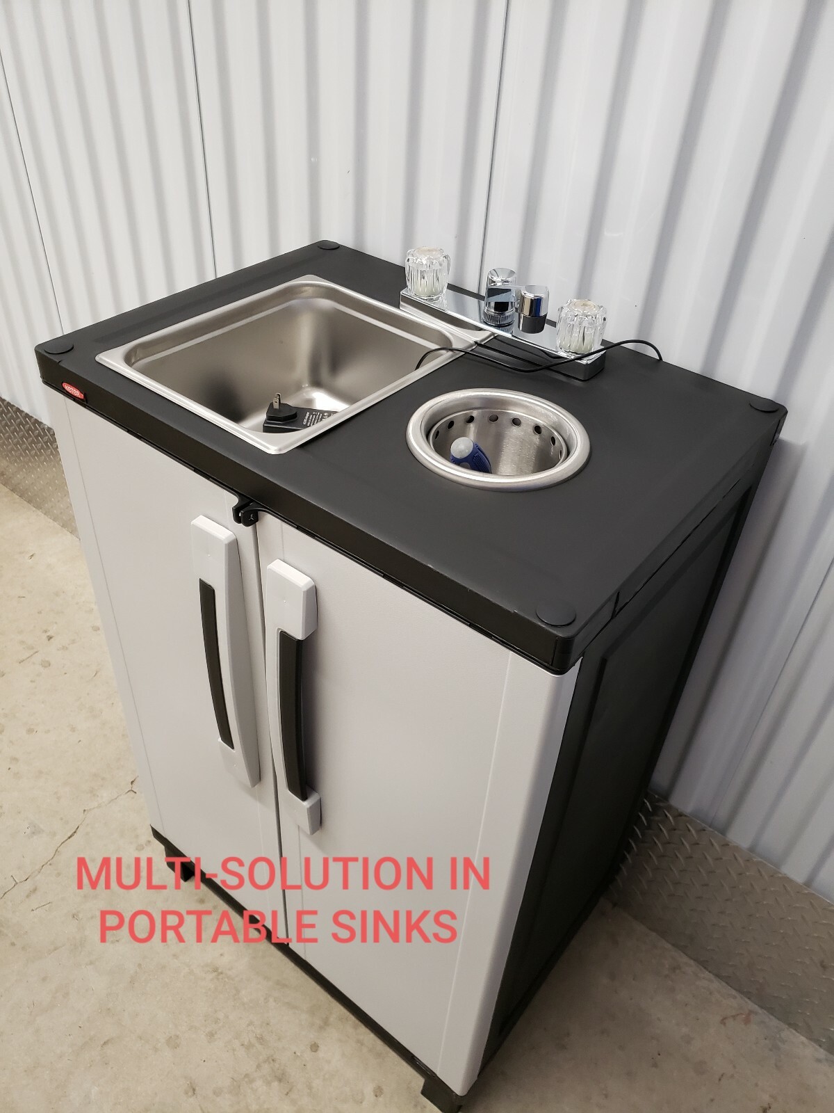 Portable sink mobile Handwash Self contained AND Ice Cream Dipper Well 6" 110V