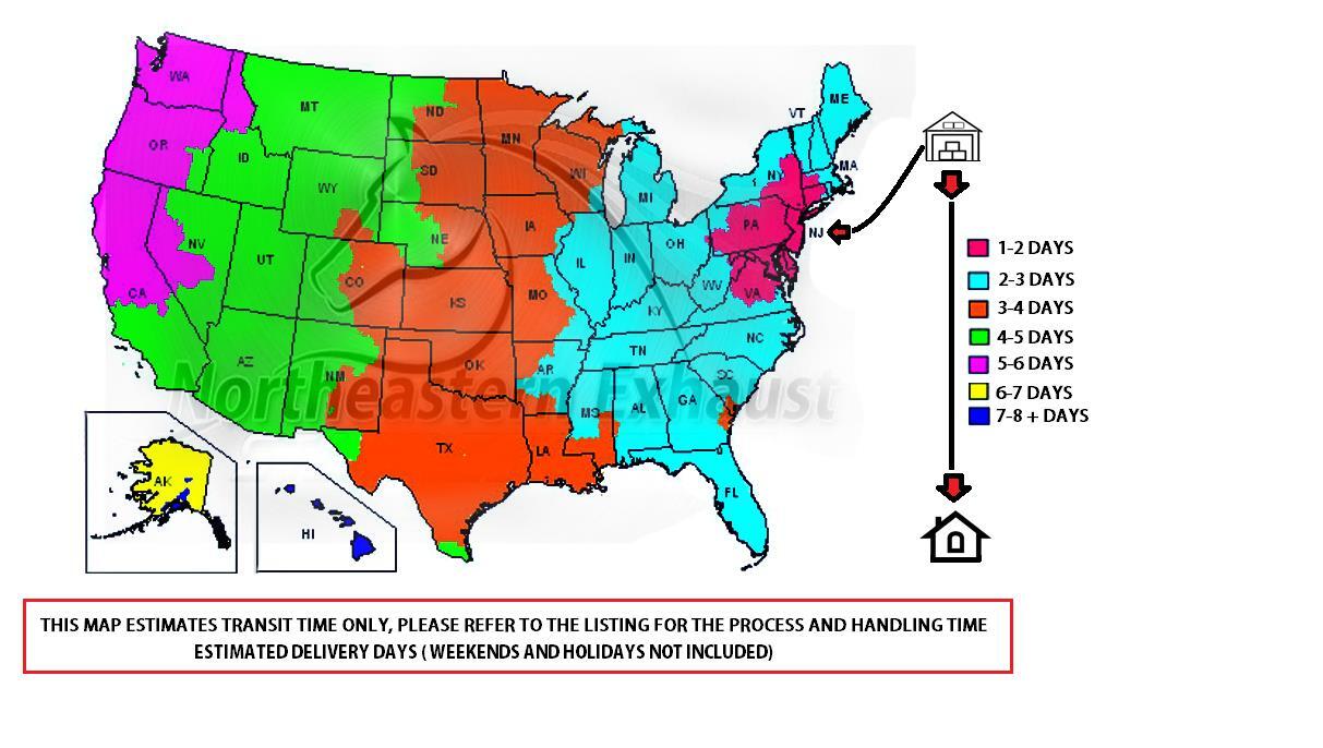 Exhaust System Kit with Hangers + Bolts compatible with : 03-09 4Runner 4.0L
