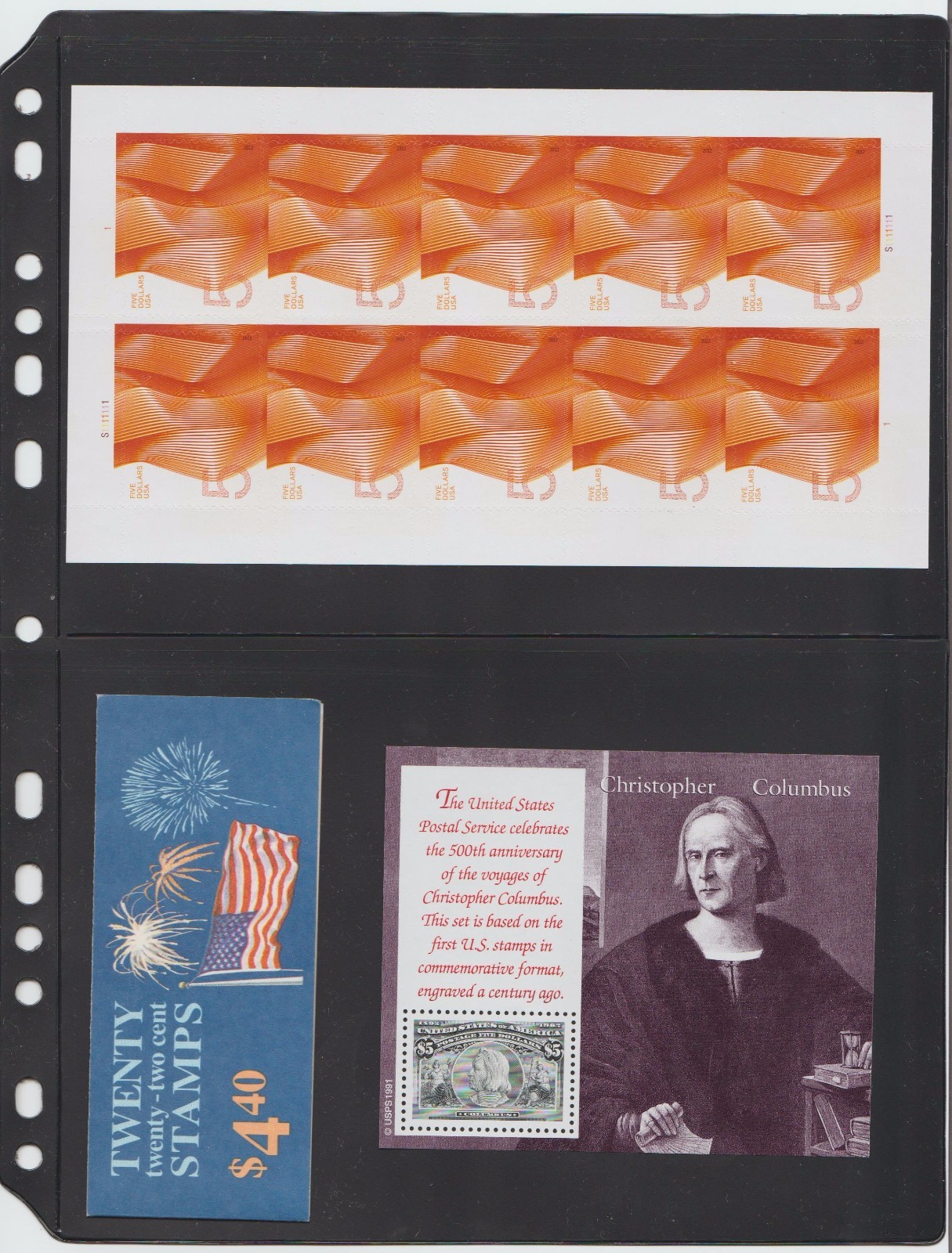 ANCHOR New 50 Stock Pages 2S (2-Rows) Stock Sheets/ Black sheets.FREE SHIPPING.