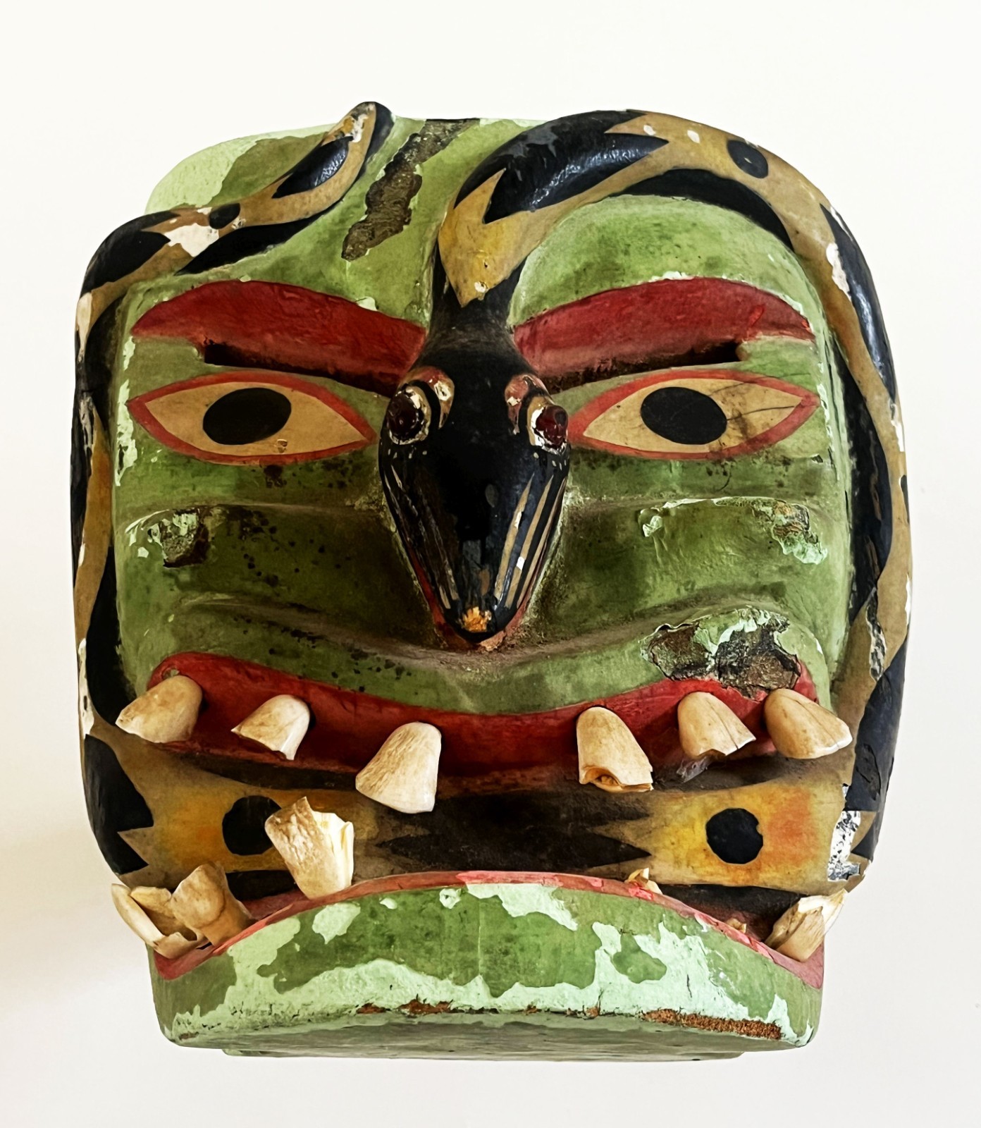 VTG VICTORIANO SALGADO URUAPAN MICHOACAN FECUNDIDAD DIABLO SNAKE WOOD MAQUE MASK