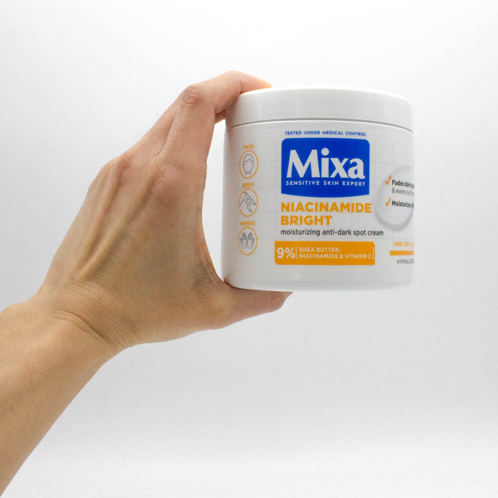 Mixa Niacinamide Bright Moisturizing Anti-Dark Spots Cream with Shea Butter x4