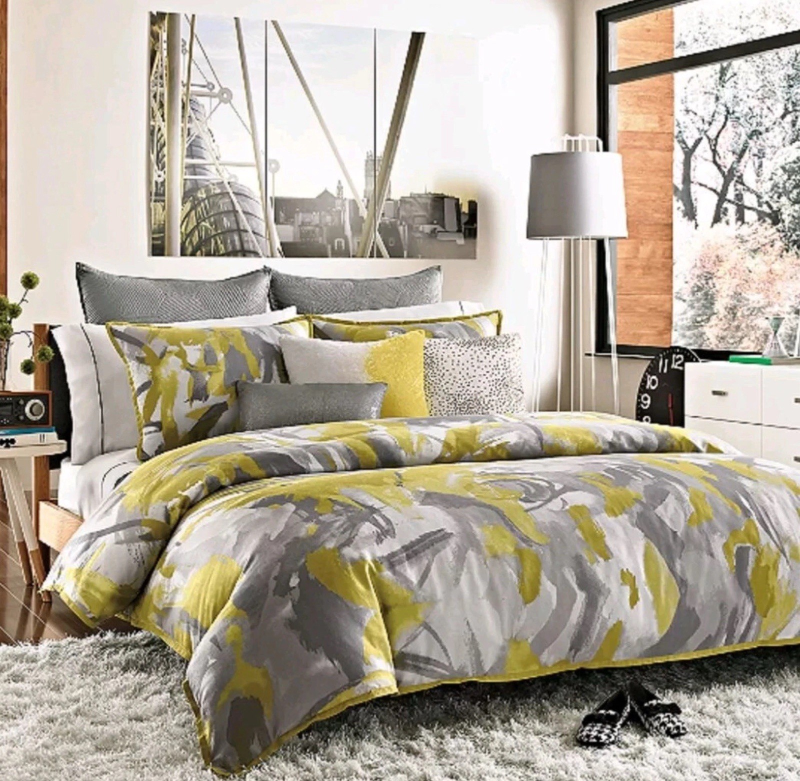 🥥 Kenneth Cole Reaction Home Swirl Duvet Cover Full/Queen 92”x96”🆕