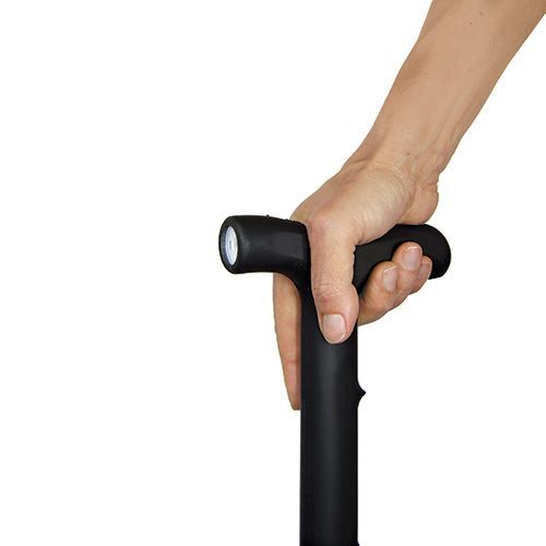Stun Walking Cane with Flashlight 1 Million Volts Tactical Rechargeable w/ Case