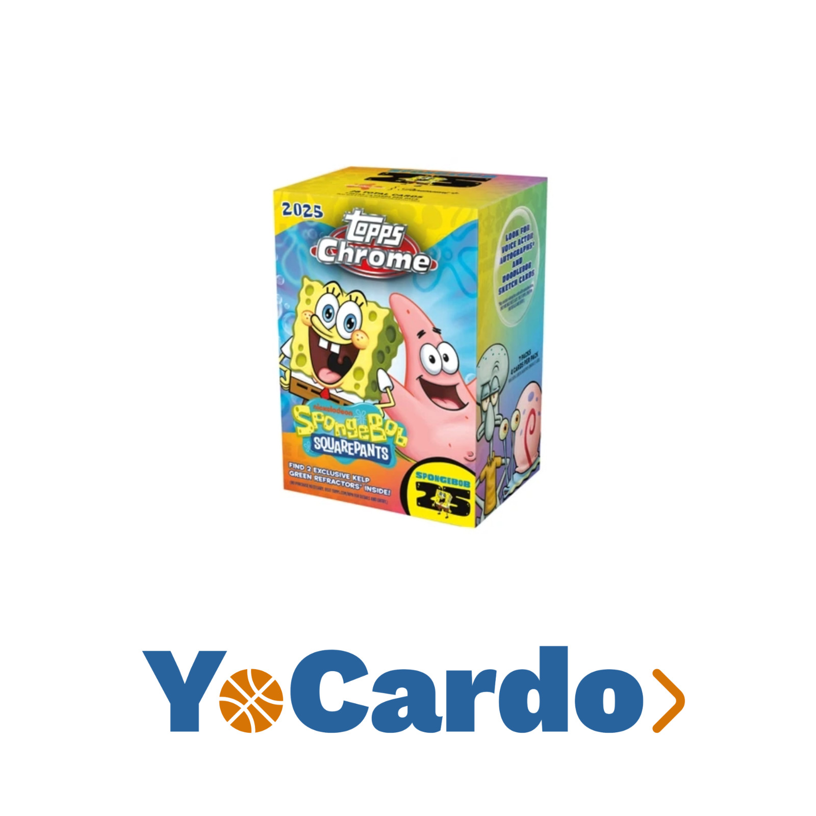 2025 Topps Chrome SpongeBob 25th Anniversary Value Blaster Box