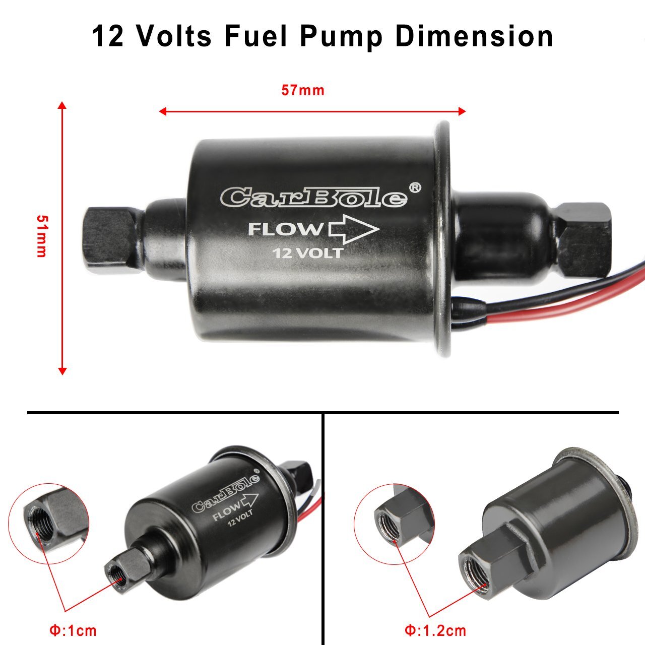 Advanced Universal Electric Fuel Pump Inline Low Pressure 5-9PSI Gas Diesel