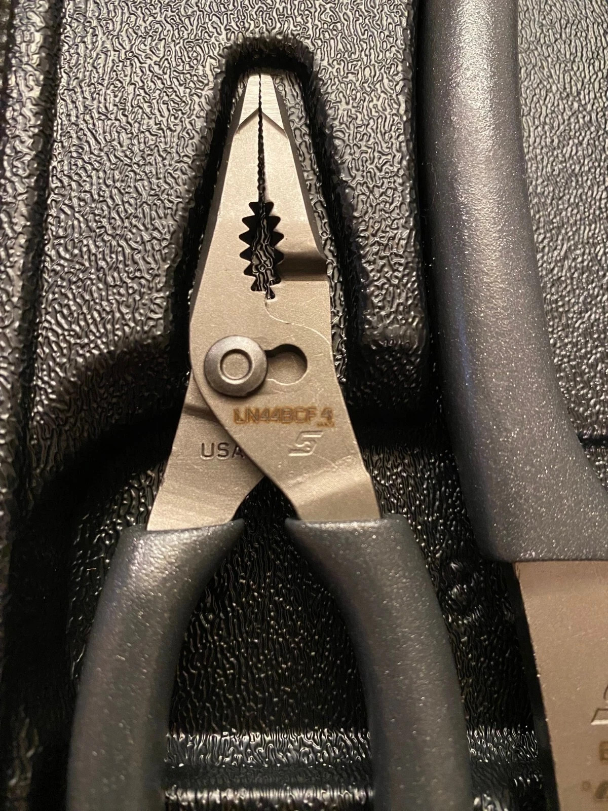 SNAP ON TOOLS USA 3PC DK TITANIUM LONG NOSE Slip Joint Pliers Set PL3LNSJCF DT