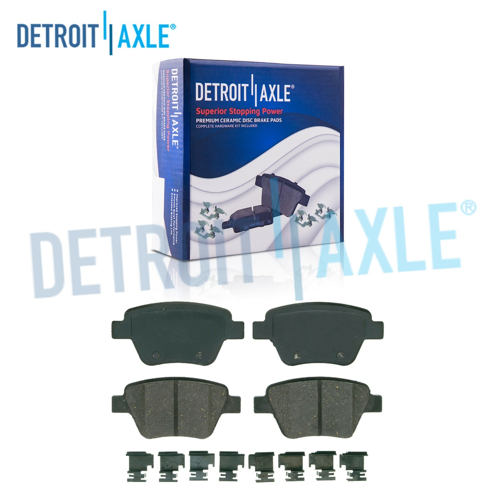 Rear Ceramic Brake Pads for Audi A3 Quattro Volkswagen Beetle Eos Golf GTI Jetta