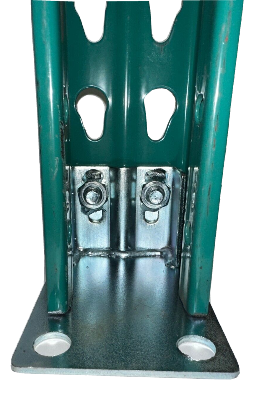 (10) Pallet Racking Universal Foot Plates for Upright; Nuts, Bolts, Washer added