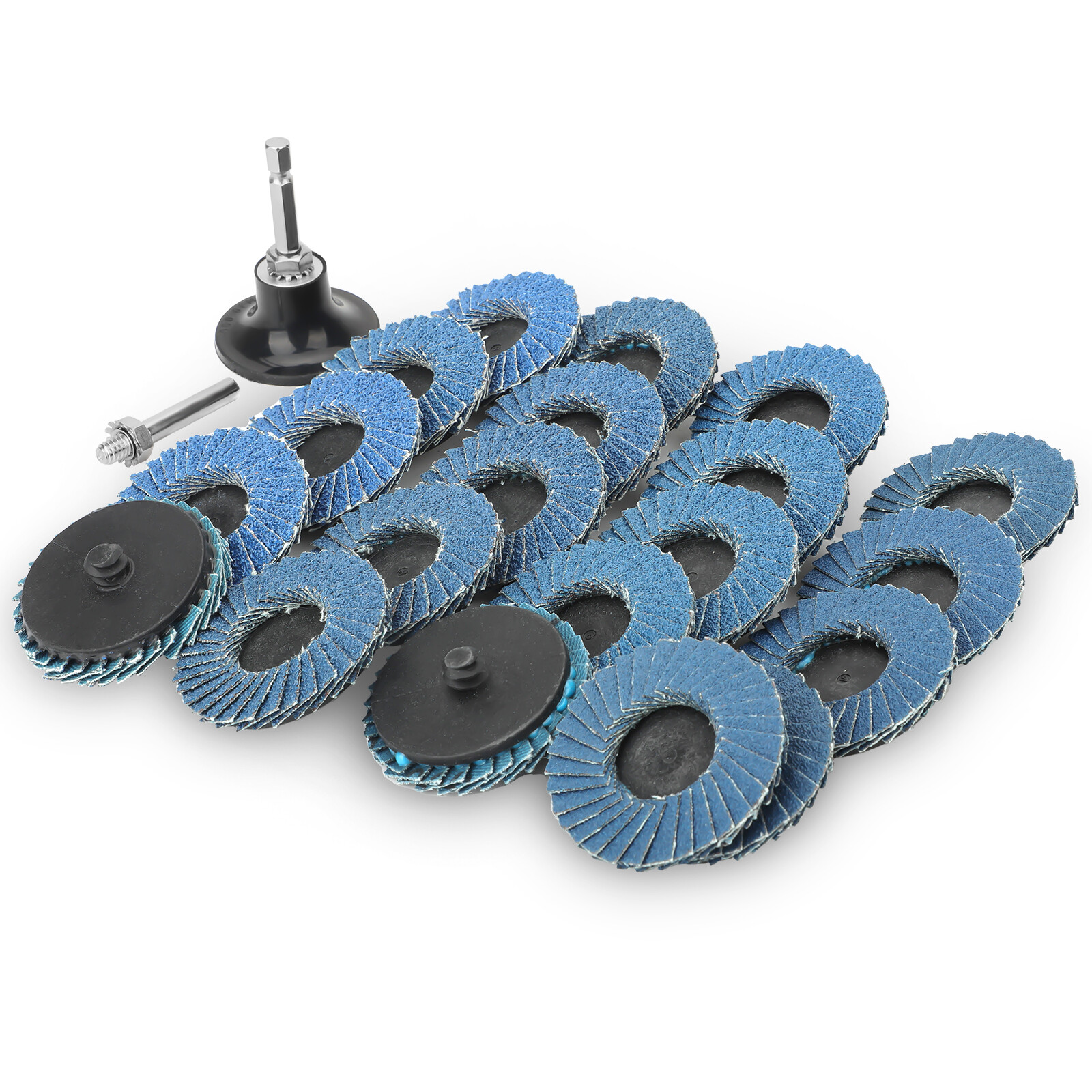 20 x 2" Zirconia Roll Lock Flap Sanding Disc 40 60 80 120 Grit Die Grinder Drill