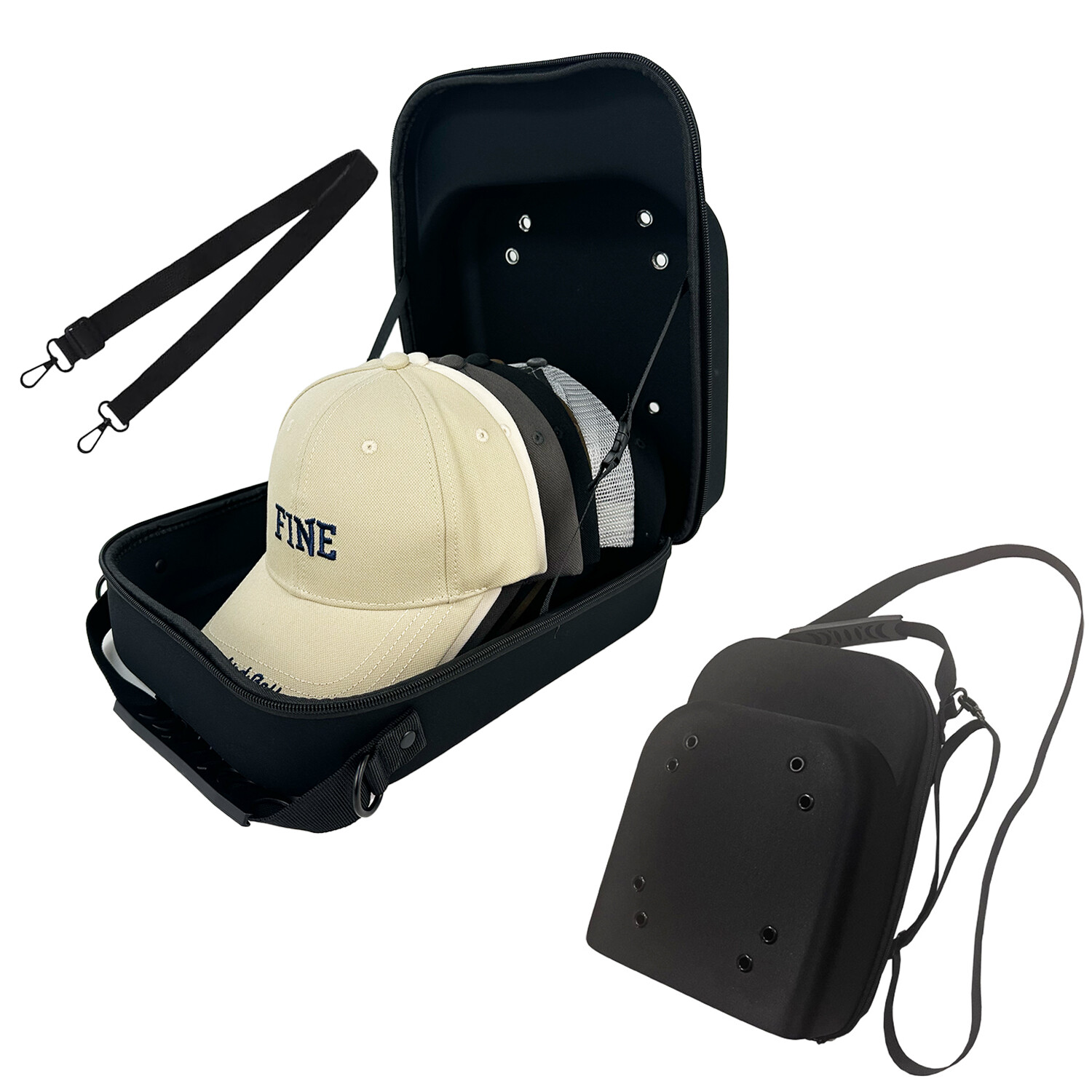 Hard Hat Case for Baseball Caps,Hat Carrier Travel Case Baseball Hats Organizer